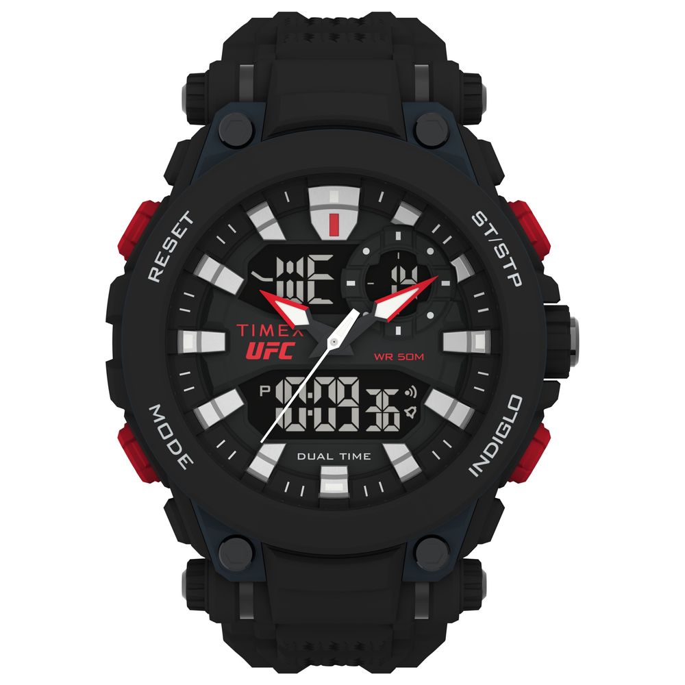 Black Rubber Digital Watch, Timex  Herrenuhr