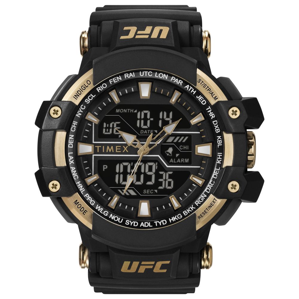 Black Rubber Sport Watch, Timex  Herrenuhr