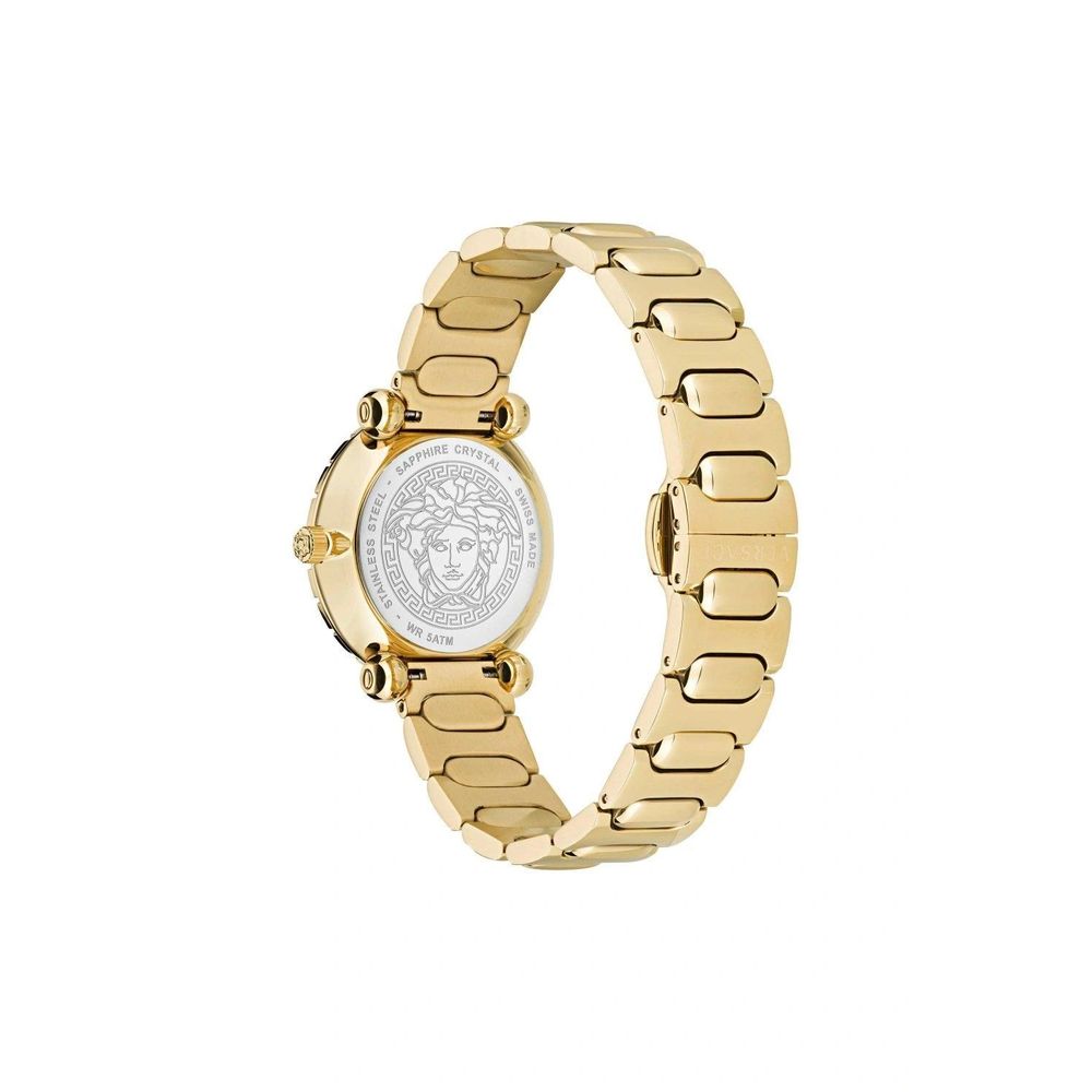 Gold Stainless Steel Dress Watch, Versace Damenuhr