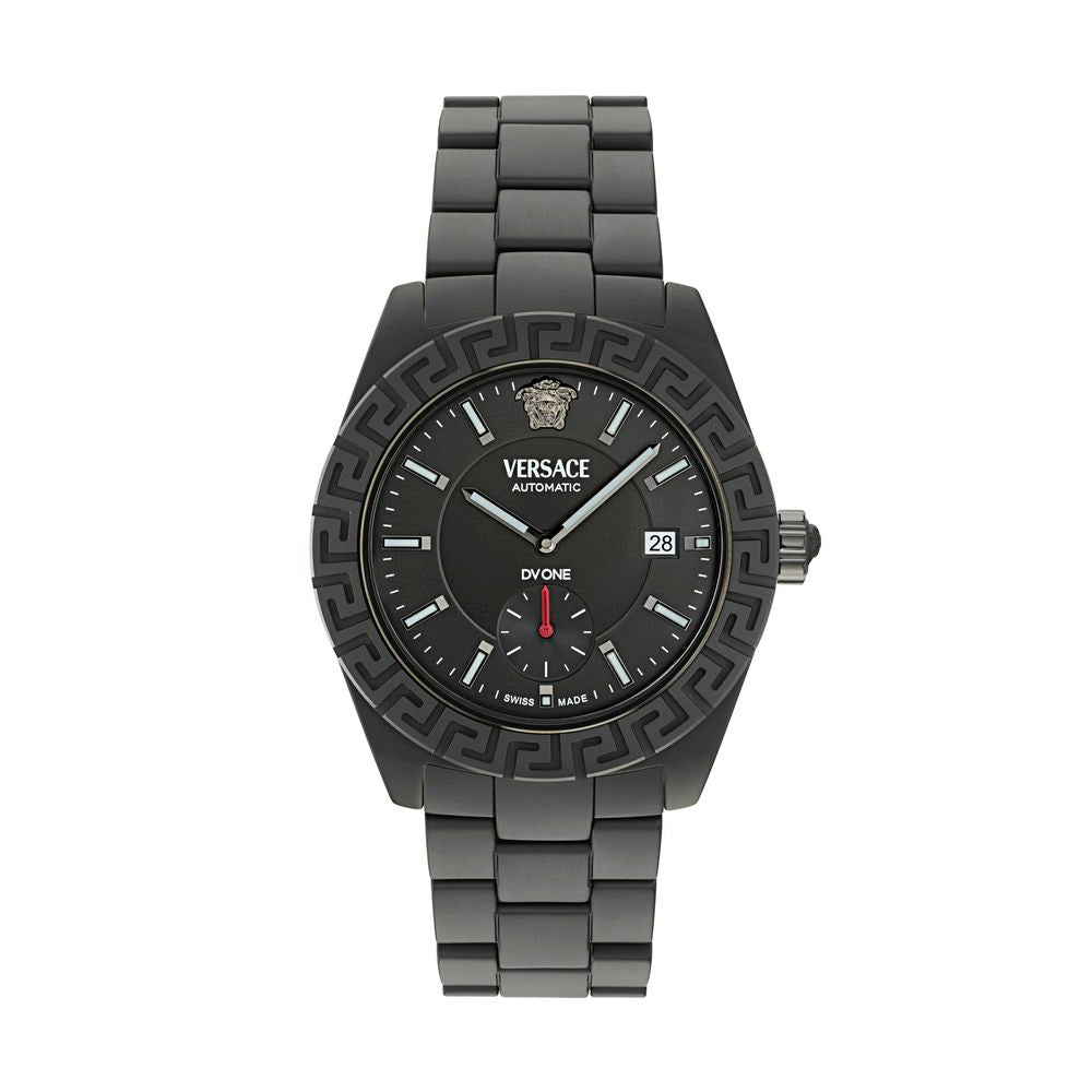Black Ceramic Dress Watch, Versace Herrenuhr