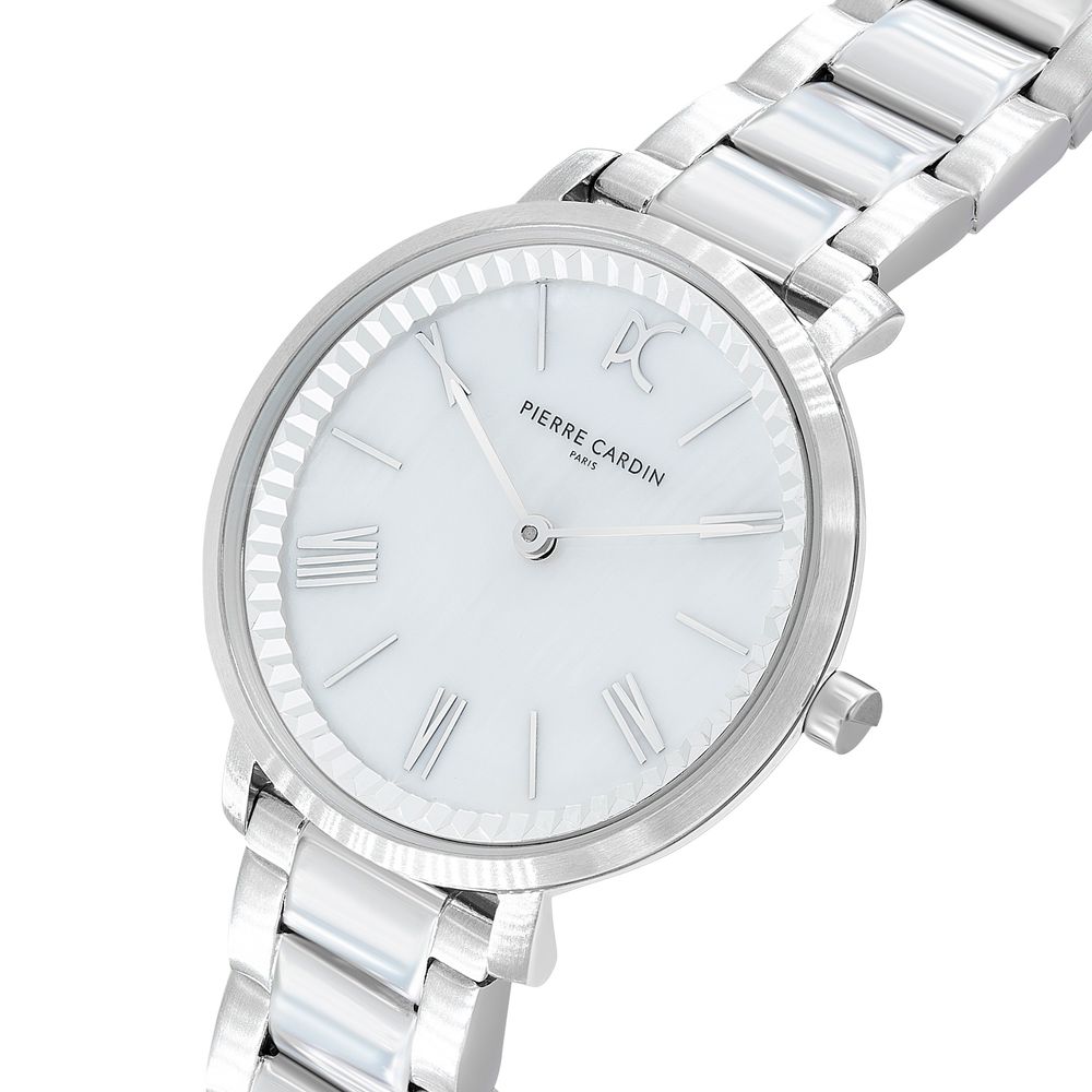 Gray Stainless Steel Dress Watch, Pierre Cardin Damenuhr