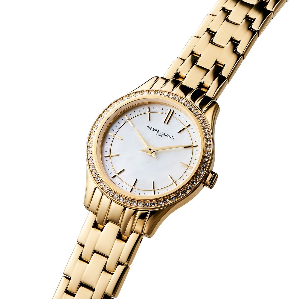 Gold Stainless Steel Dress Watch, Pierre Cardin Damenuhr