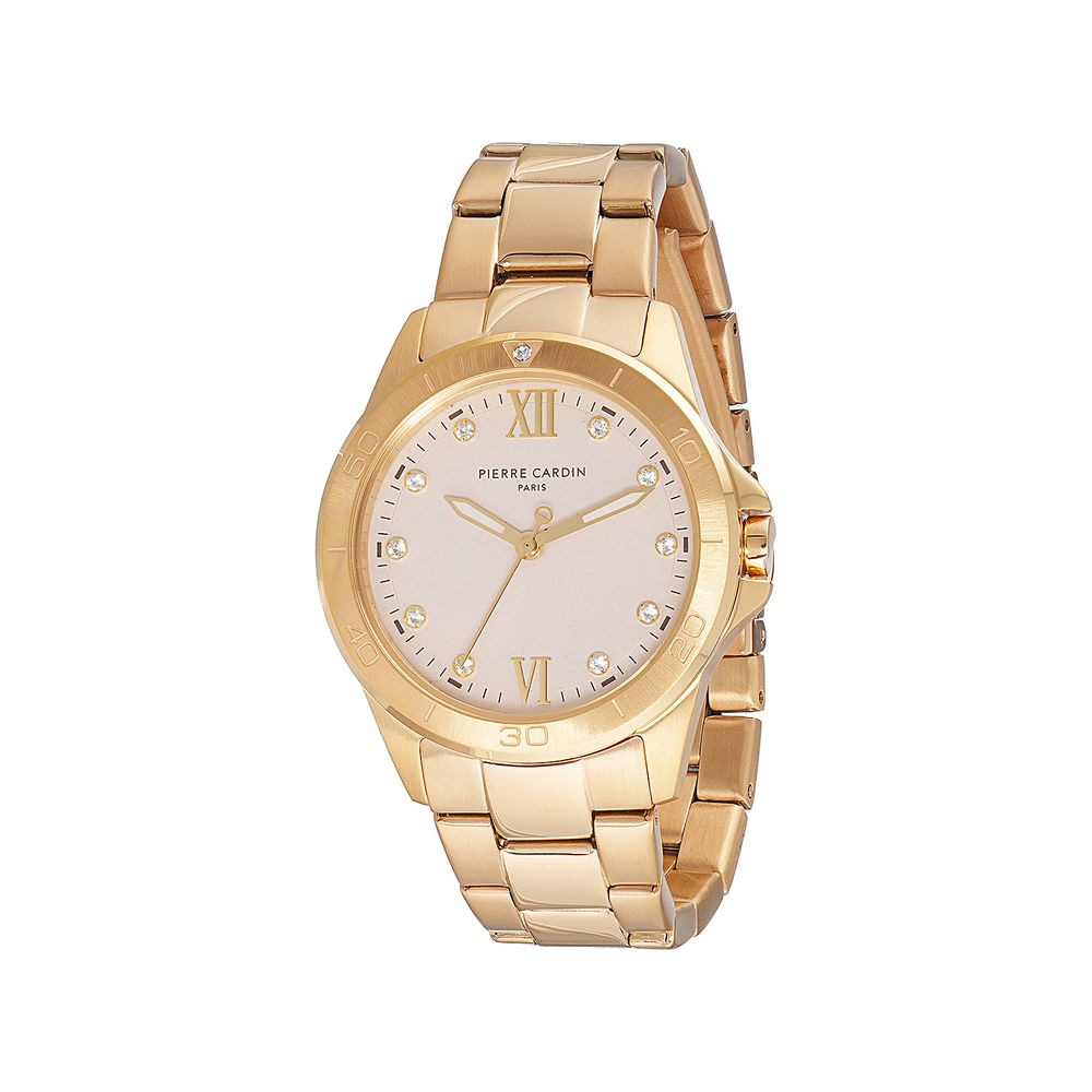 Gold Stainless Steel Dress Watch, Pierre Cardin Damenuhr