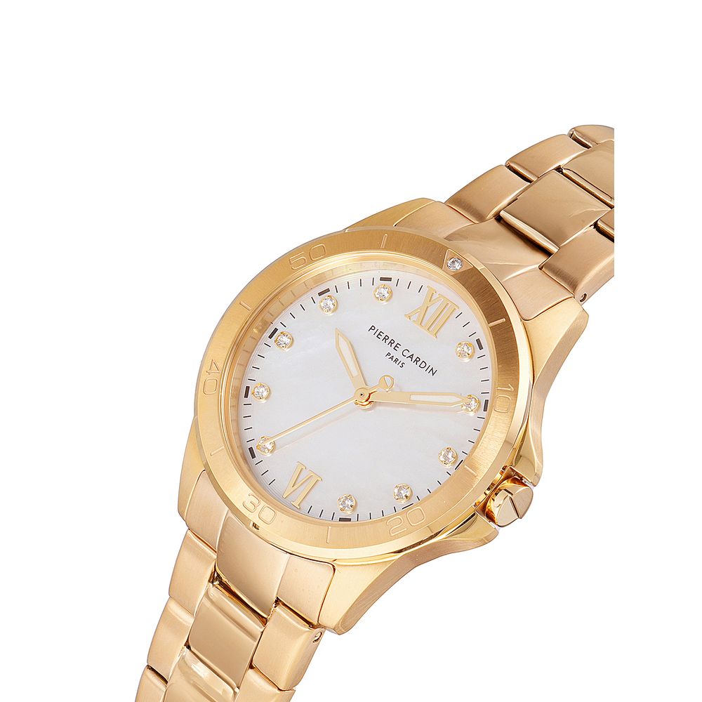 Gold Stainless Steel Dress Watch, Pierre Cardin Damenuhr