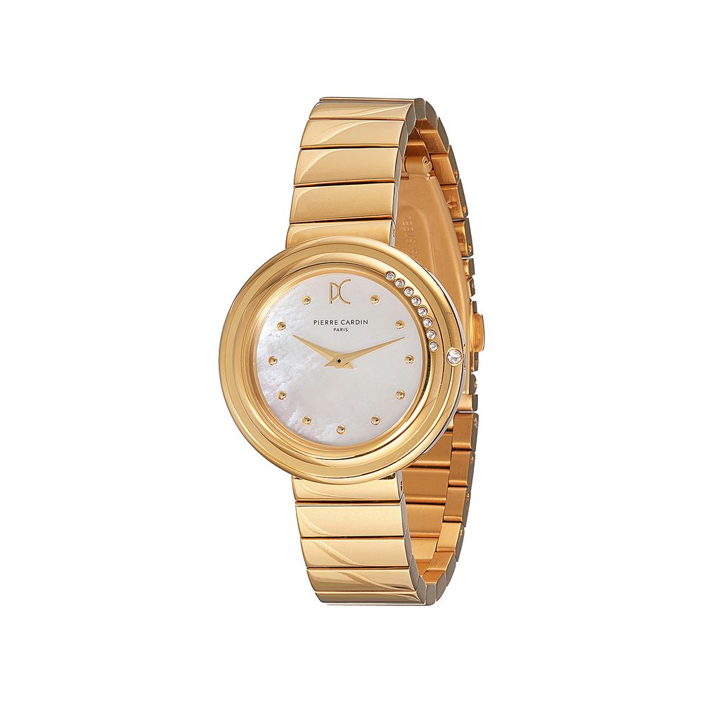 Gold Stainless Steel Dress Watch, Pierre Cardin Damenuhr