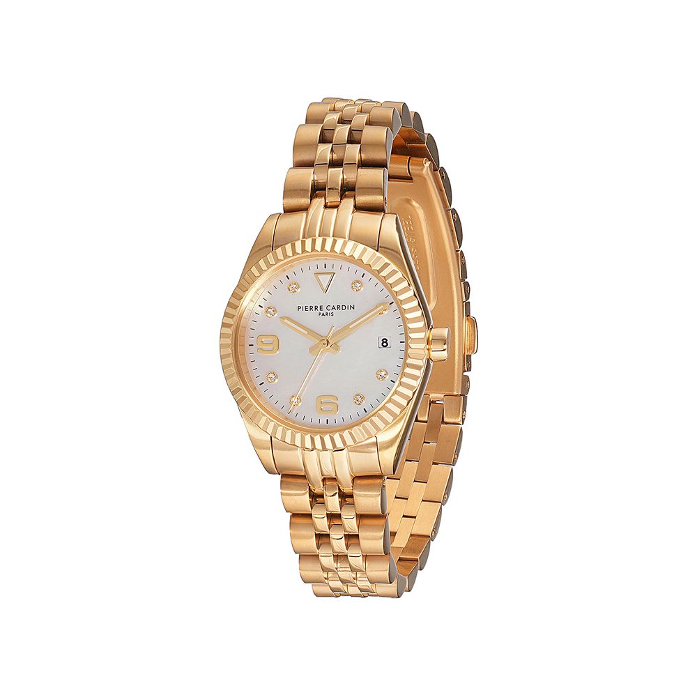Gold Stainless Steel Bracelet Watch, Pierre Cardin Damenuhr