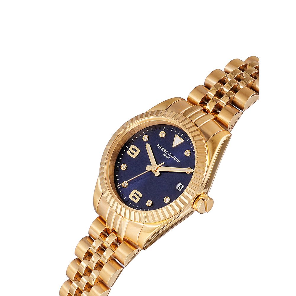 Gold Stainless Steel Dress Watch, Pierre Cardin Damenuhr