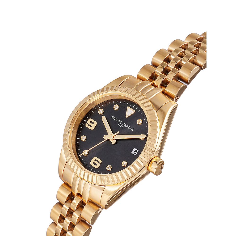 Gold Stainless Steel Dress Watch, Pierre Cardin Damenuhr