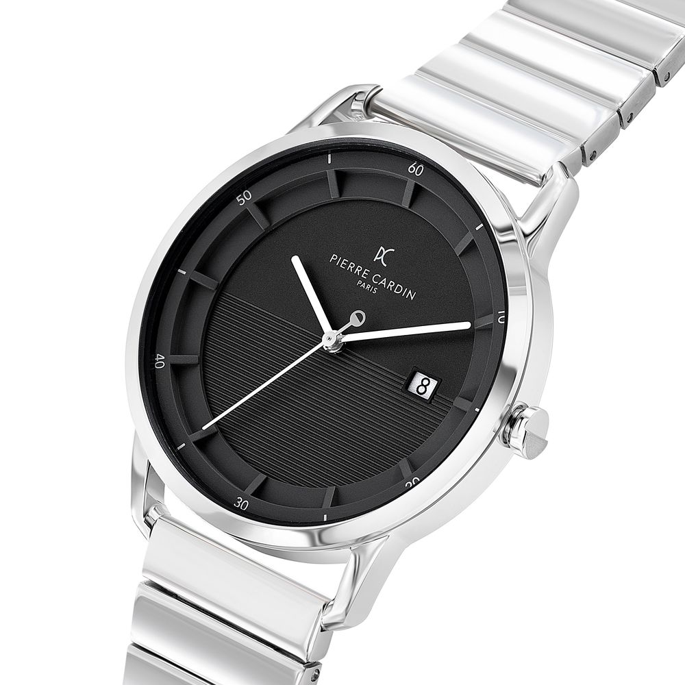 Gray Stainless Steel Dress Watch, Pierre Cardin Damenuhr