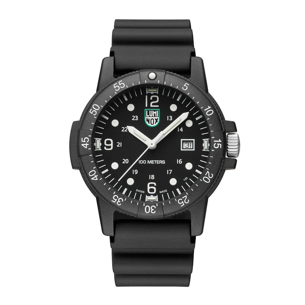 Black Rubber Sport Watch, Luminox Herrenuhr