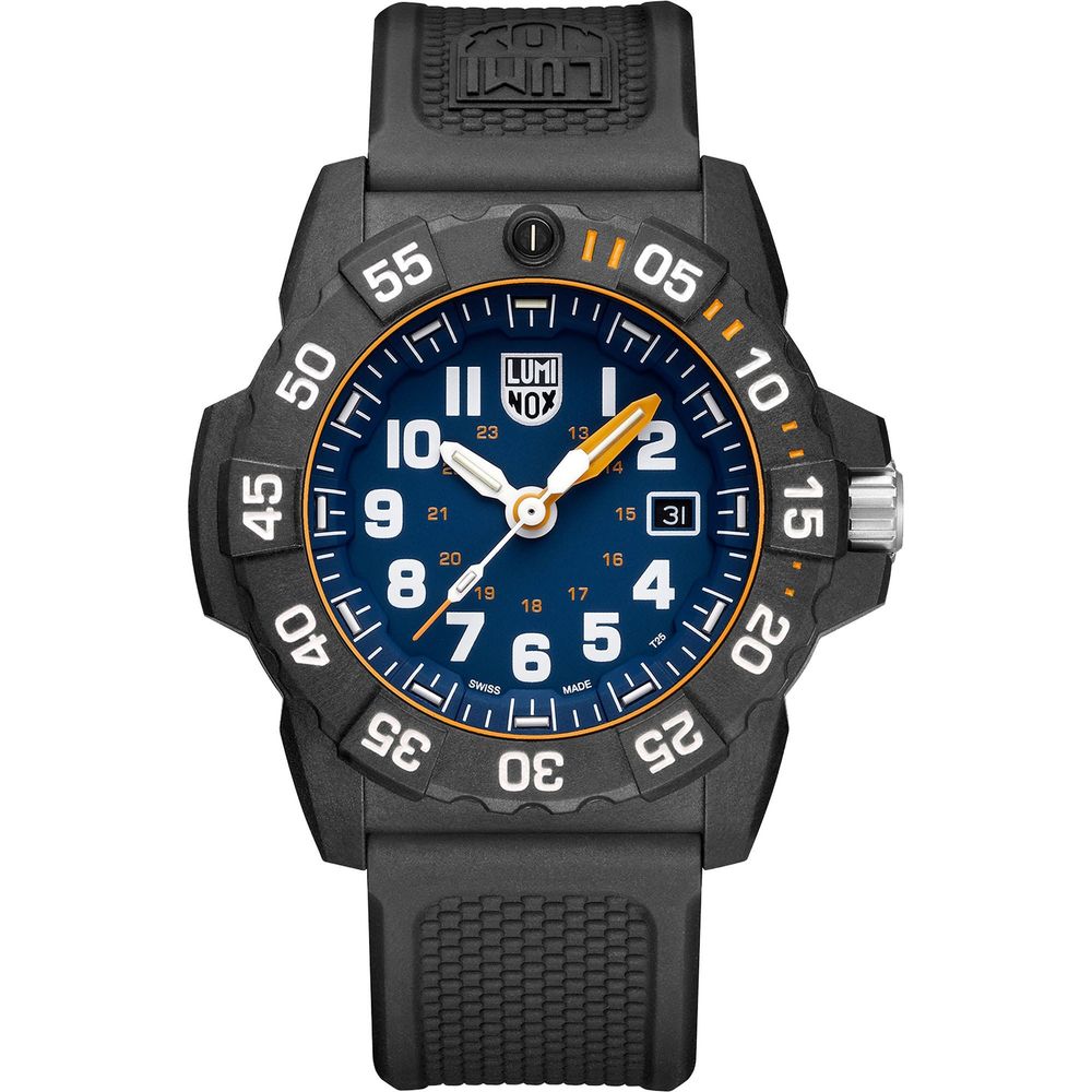 Black Rubber Sport Watch, Luminox Herrenuhr