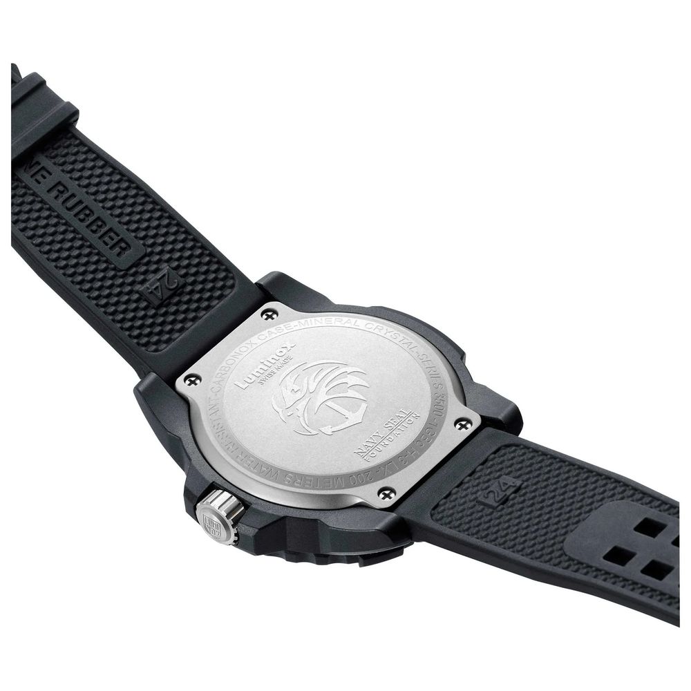Black Rubber Sport Watch, Luminox Herrenuhr