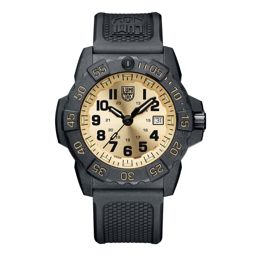 Black Rubber Sport Watch, Luminox Herrenuhr