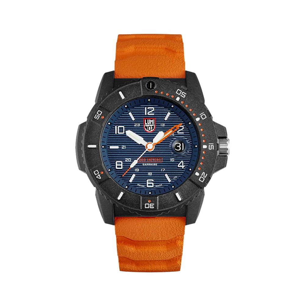 Orange Rubber Sport Watch, Luminox Herrenuhr