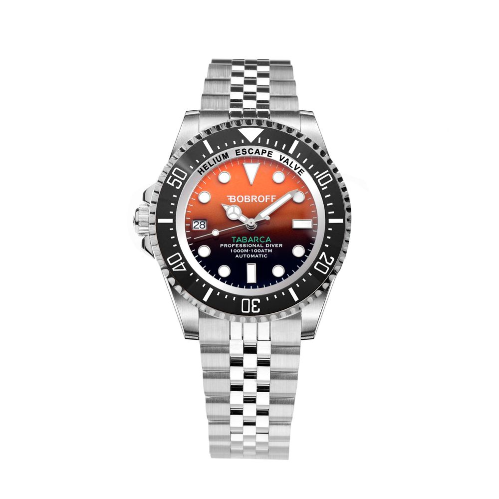 Silver Stainless Steel Sport Watch, Herrenuhr Bobroff