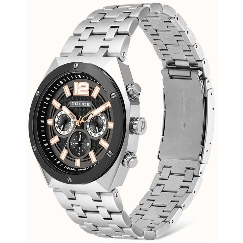 Gray Stainless Steel Dress Watch, Police Herrenuhr