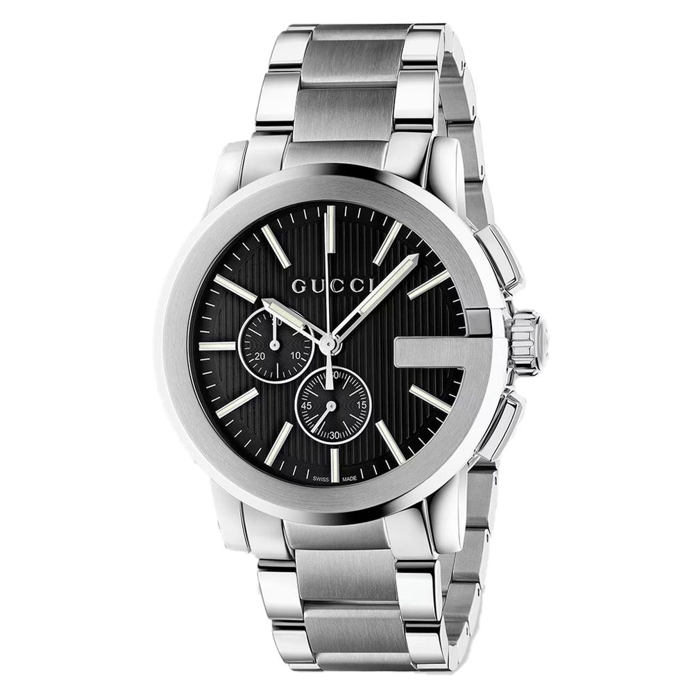 Gray Stainless Steel Dress Watch, Herrenuhr Gucci