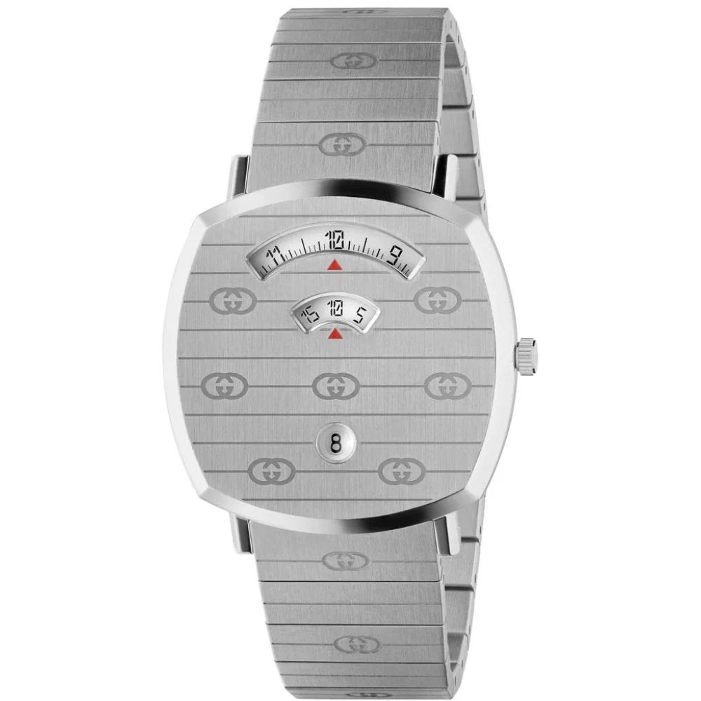 Gray Stainless Steel Dress Watch, Damenuhr Gucci