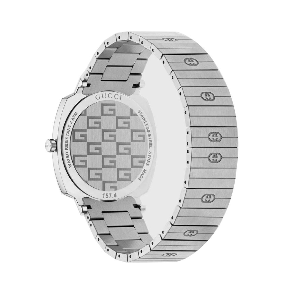 Gray Stainless Steel Dress Watch, Damenuhr Gucci