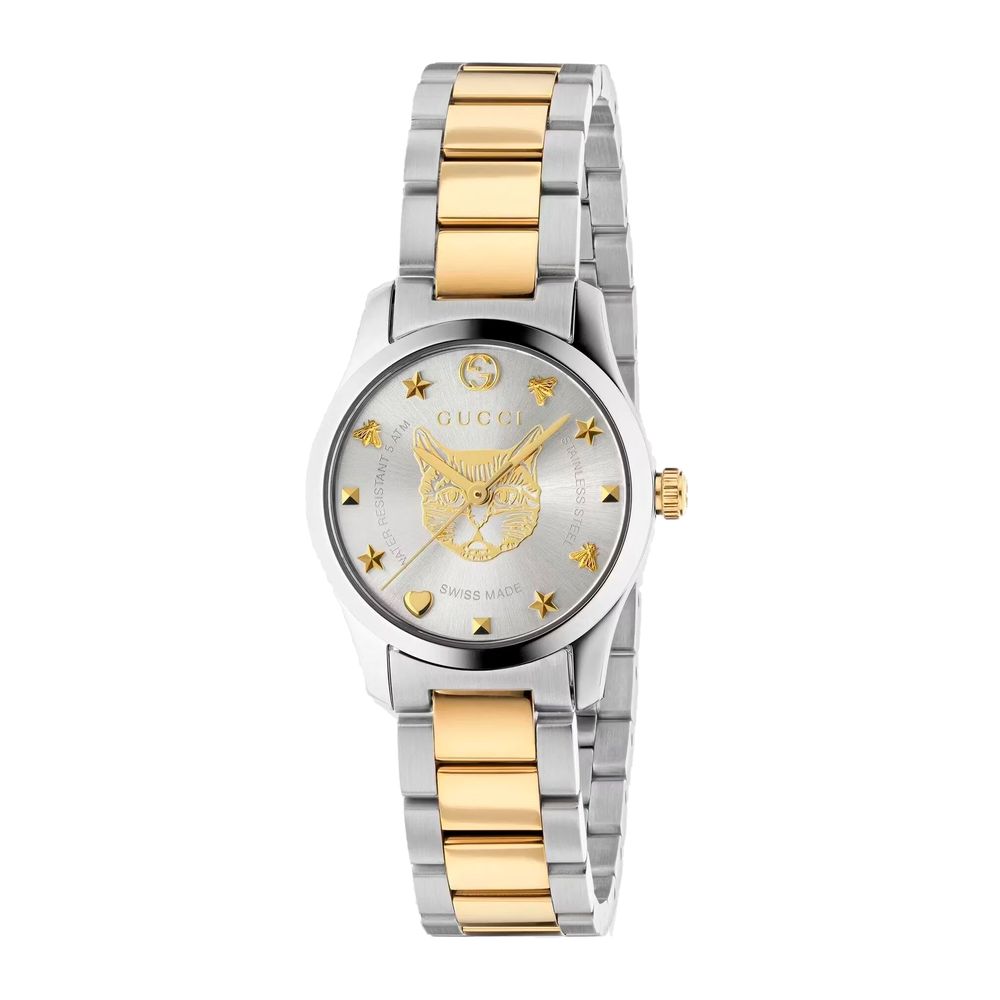 Gold Stainless Steel Dress Watch, Damenuhr Gucci