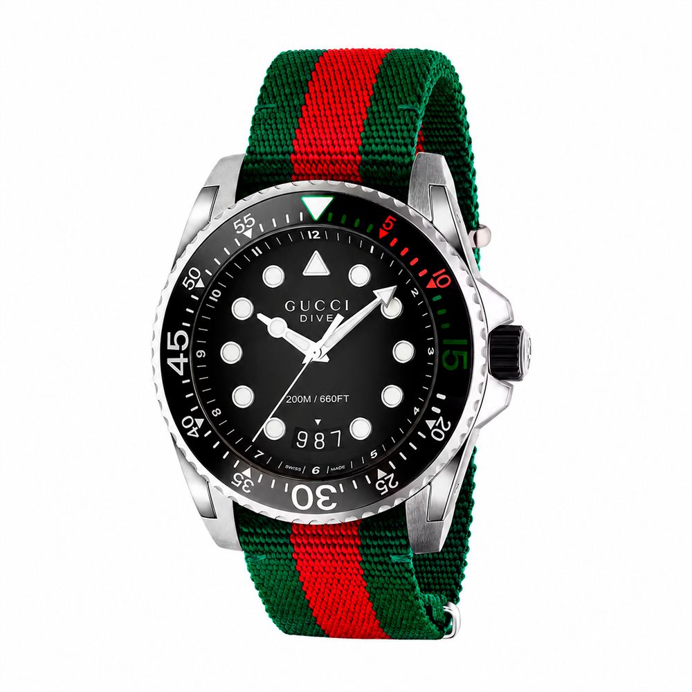 Multicolor Nylon Sport Watch, Herrenuhr Gucci