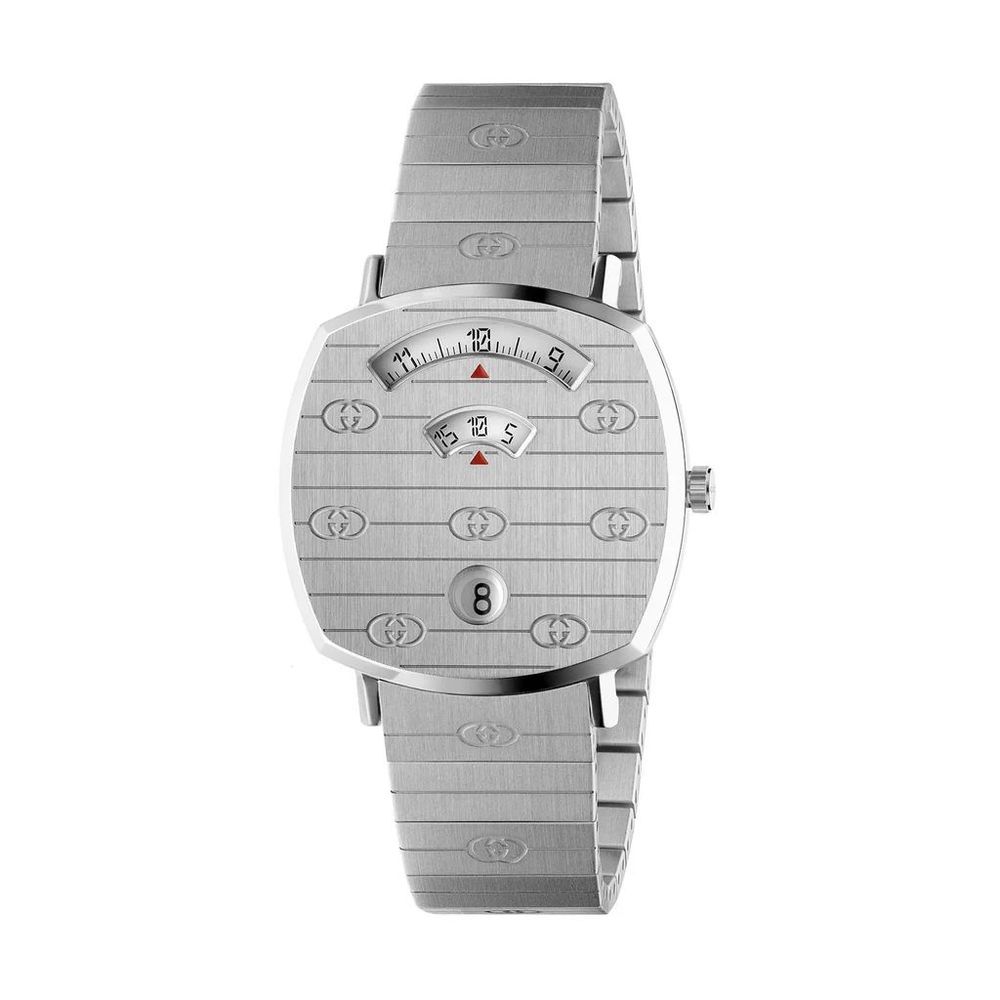 Gray Stainless Steel Dress Watch, Damenuhr Gucci