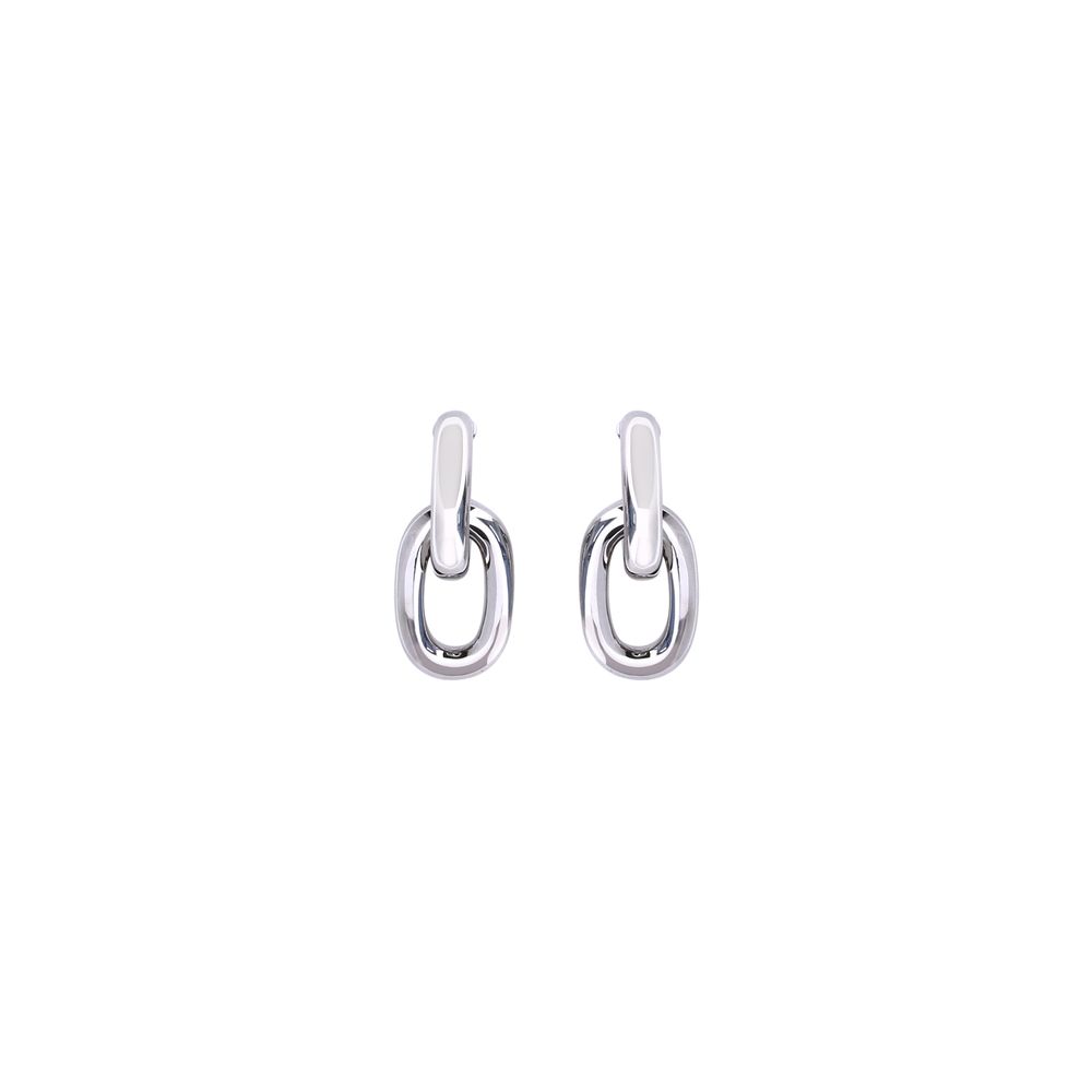 Silver Resin Earrings, Rabanne