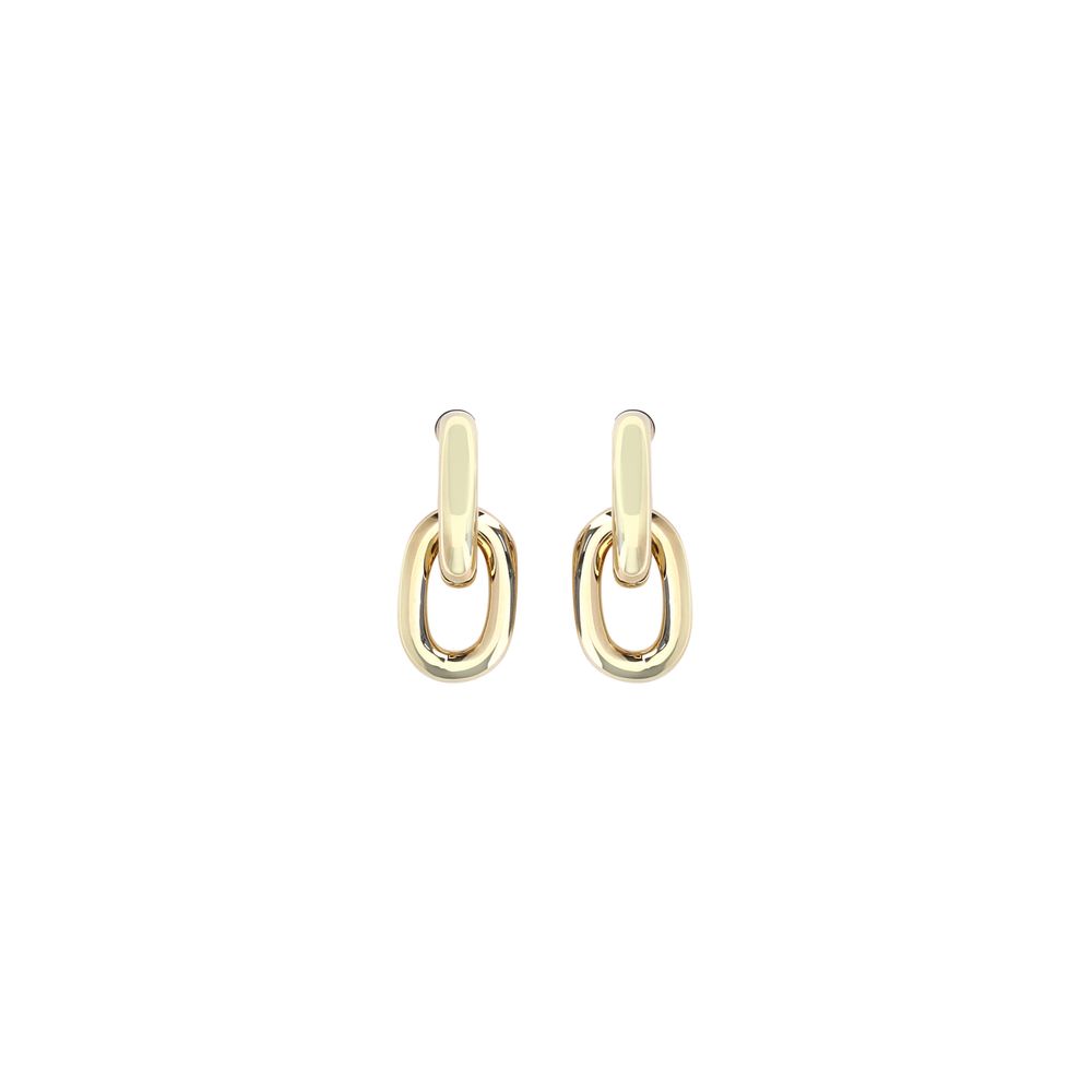 Gold Resin Earrings, Rabanne
