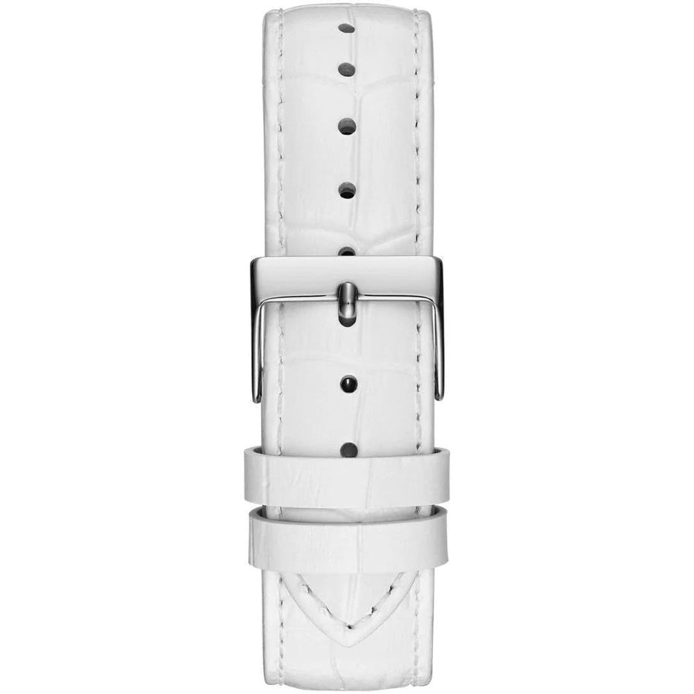 White Leather Dress Watch, Guess Damenuhr