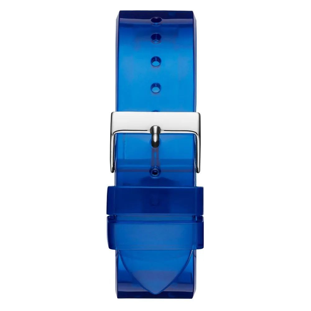 Blue Resin Dress Watch, Guess Herrenuhr