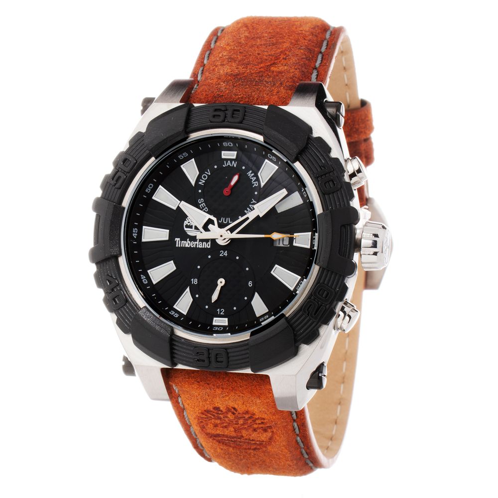 Brown Leather Sport Watch, Timberland Herrenuhr