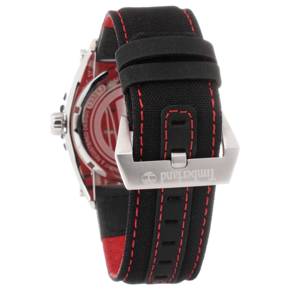 Black Leather Sport Watch, , Timberland Herrenuhr