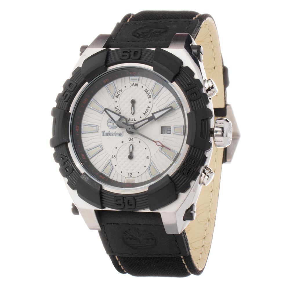 Black Leather Sport Watch, Timberland Herrenuhr