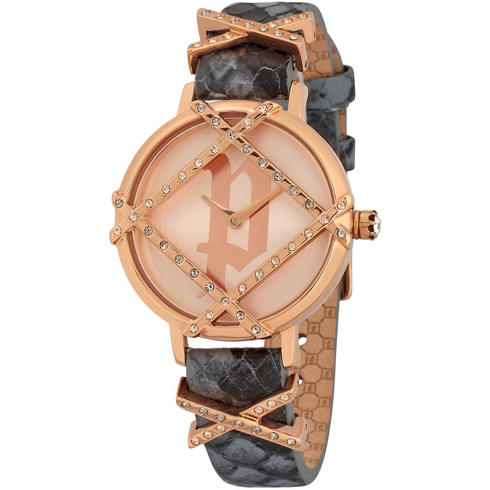 Gray Leather Dress Watch, Police Damenuhr