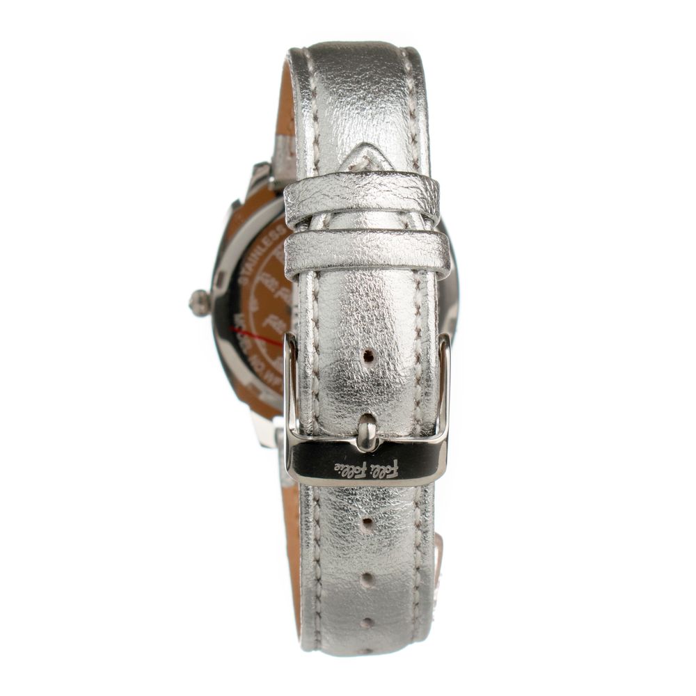 Gray Leather Dress Watch, Folli Folli Damenuhr