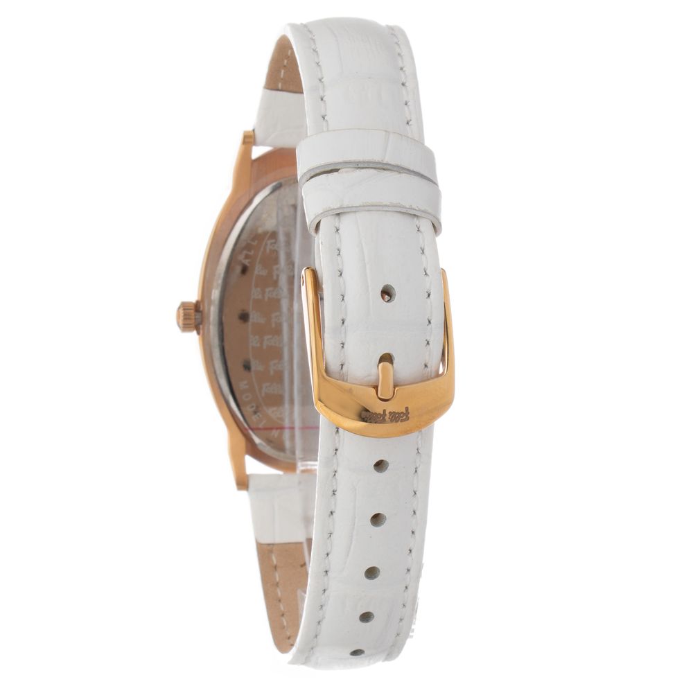 White Leather Dress Watch, Folli Follie Damenuhr