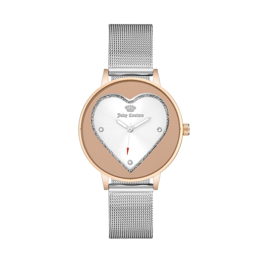 Silver Stainless Steel Dress Watch, Juicy Couture Damenuhr