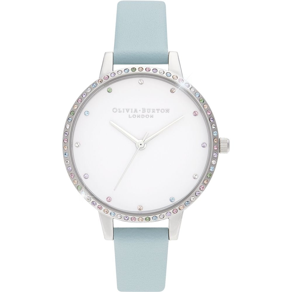 Blue Artificial Leather Dress Watch, Olivia Burton Damenuhr