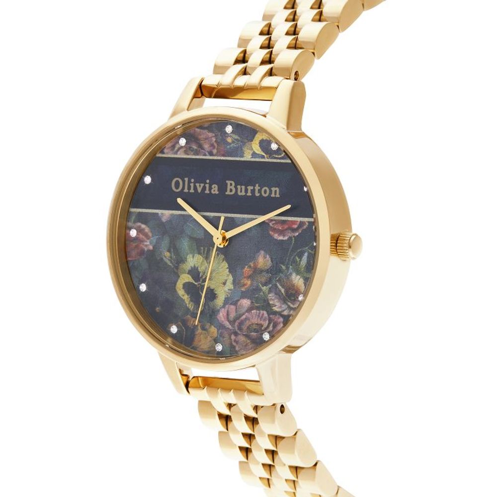 Gold Stainless Steel Dress Watch, Olivia Burton Damenuhr