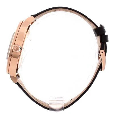 Swarovski Octea Lux Damenuhr mit schwarzem Zifferblatt und schwarzem Lederarmband - 5414410