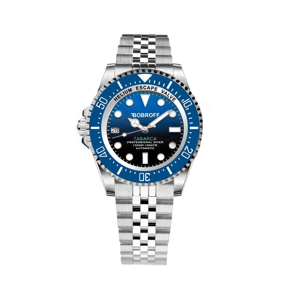 Silver Stainless Steel Sport Watch, Herrenuhr Bobroff