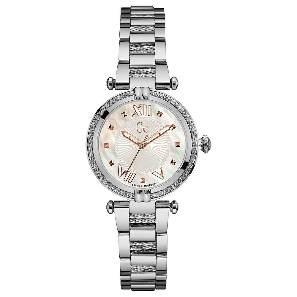 Silver Stainless Steel Dress Watch, GC Damenuhr