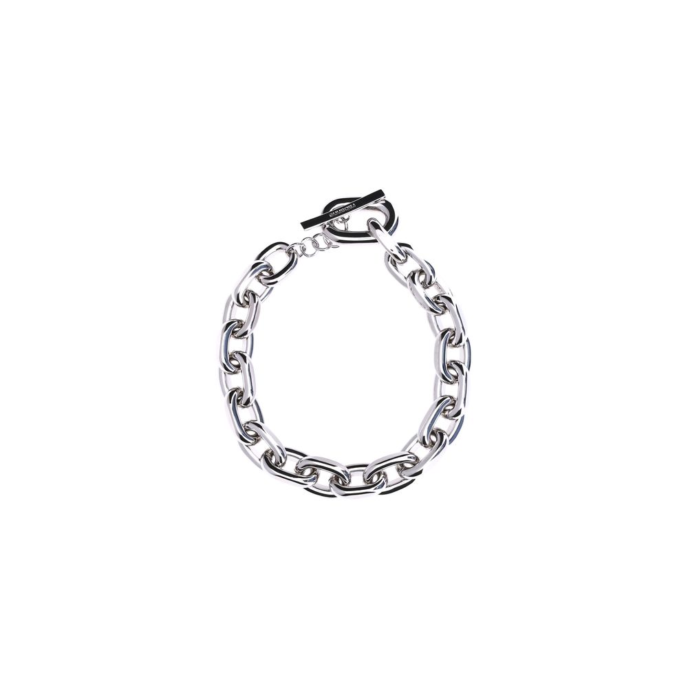 Silver Aluminum Necklace, Rabanne