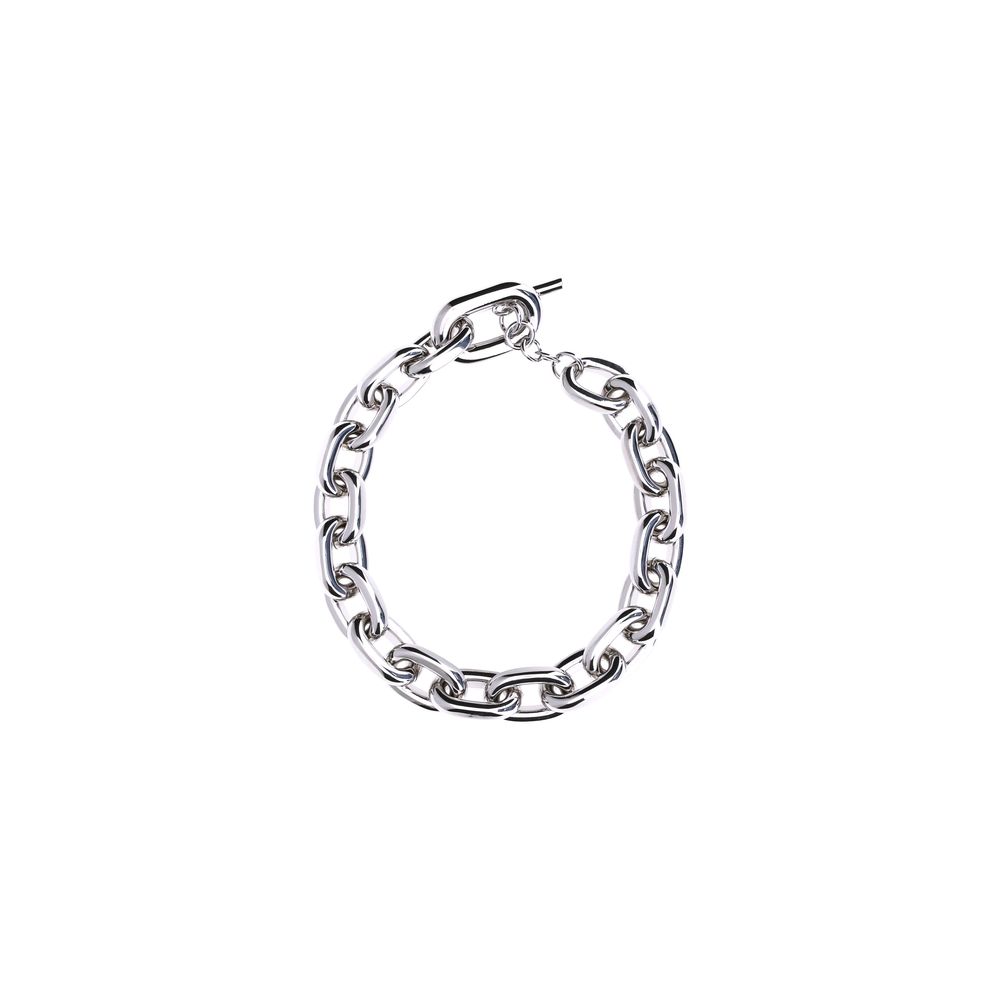 Silver Aluminum Necklace, Rabanne