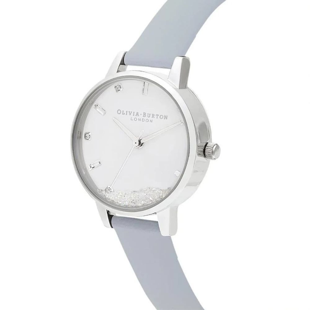 Blue Artificial Leather Dress Watch, Olivia Burton Damenuhr
