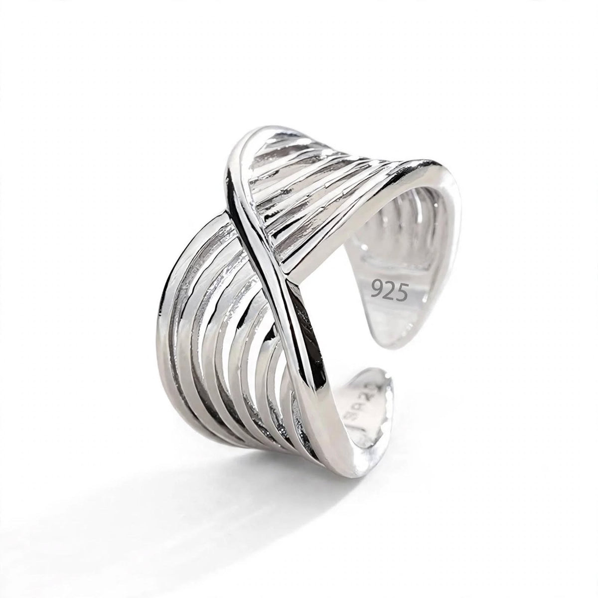 Gaiara-Ring , 925 Silber, Silberring  | größenverstellbarer Damenring