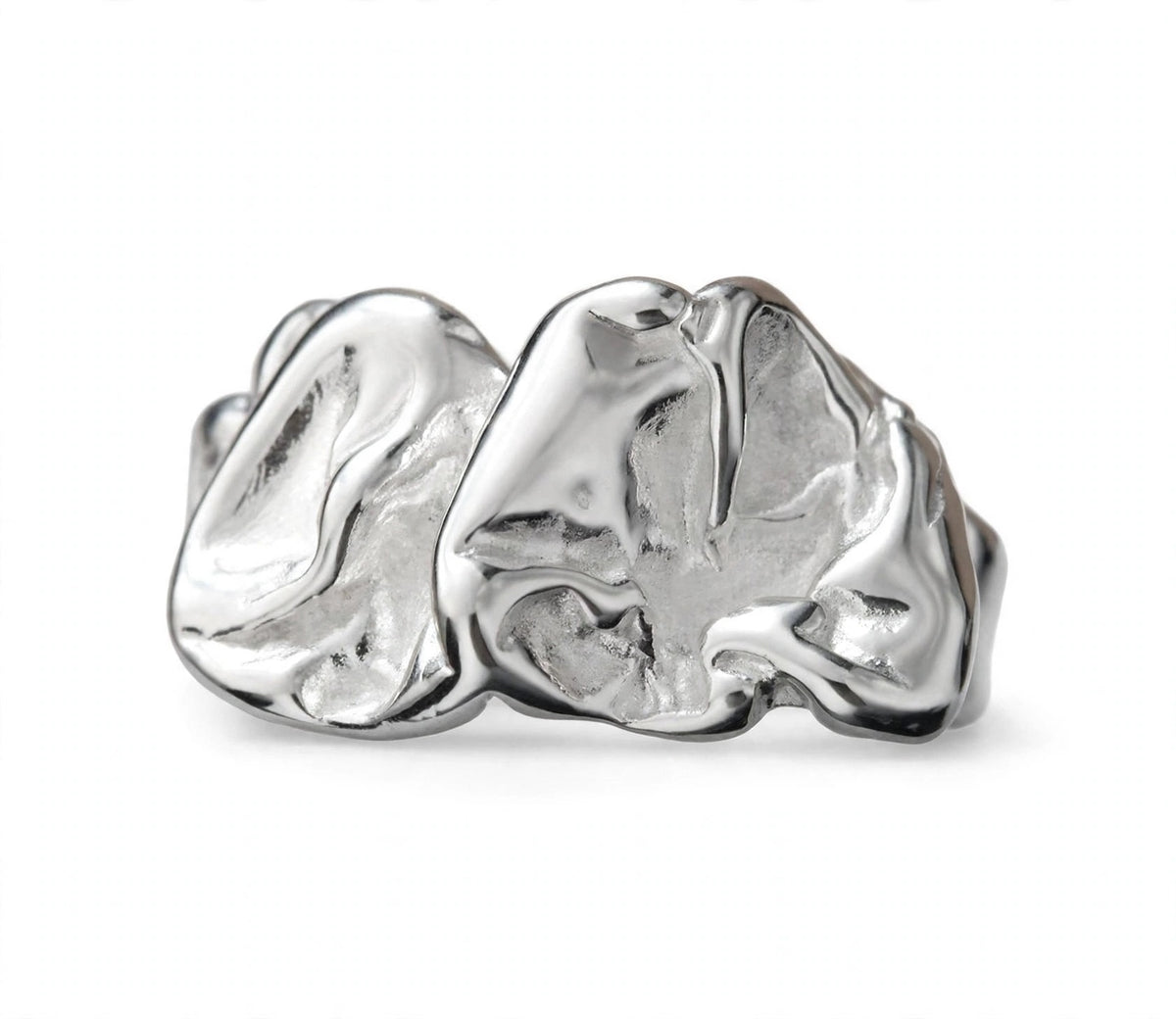 AURA LIQUIDA- Ring , 925 Silber, Silberring  | größenverstellbarer Damenring
