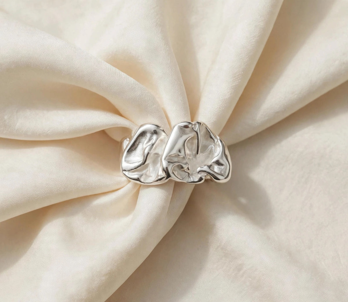 AURA LIQUIDA- Ring , 925 Silber, Silberring  | größenverstellbarer Damenring