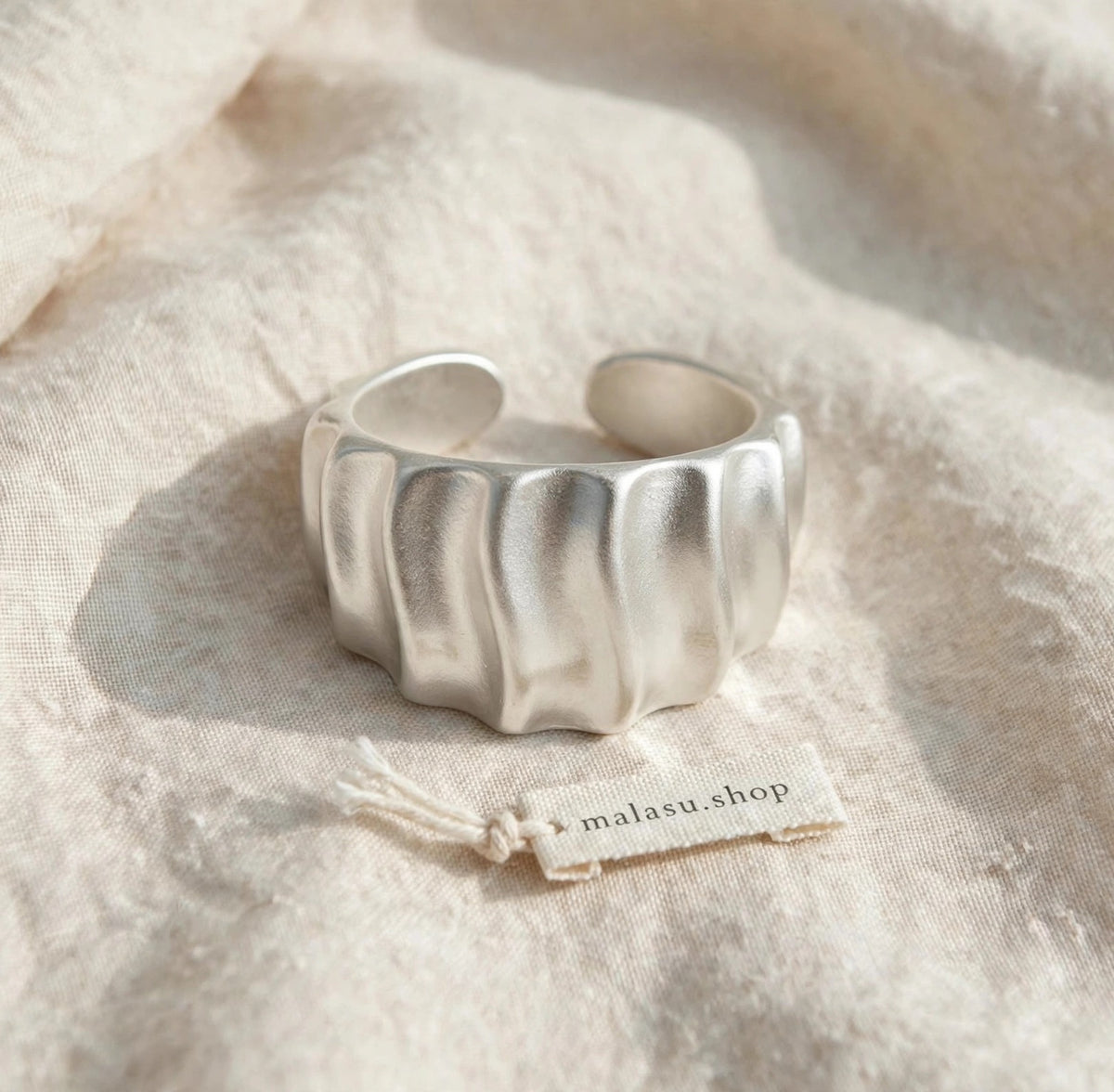 Marea Wave- Ring , 925 Silber, Silberring  | größenverstellbarer Damenring