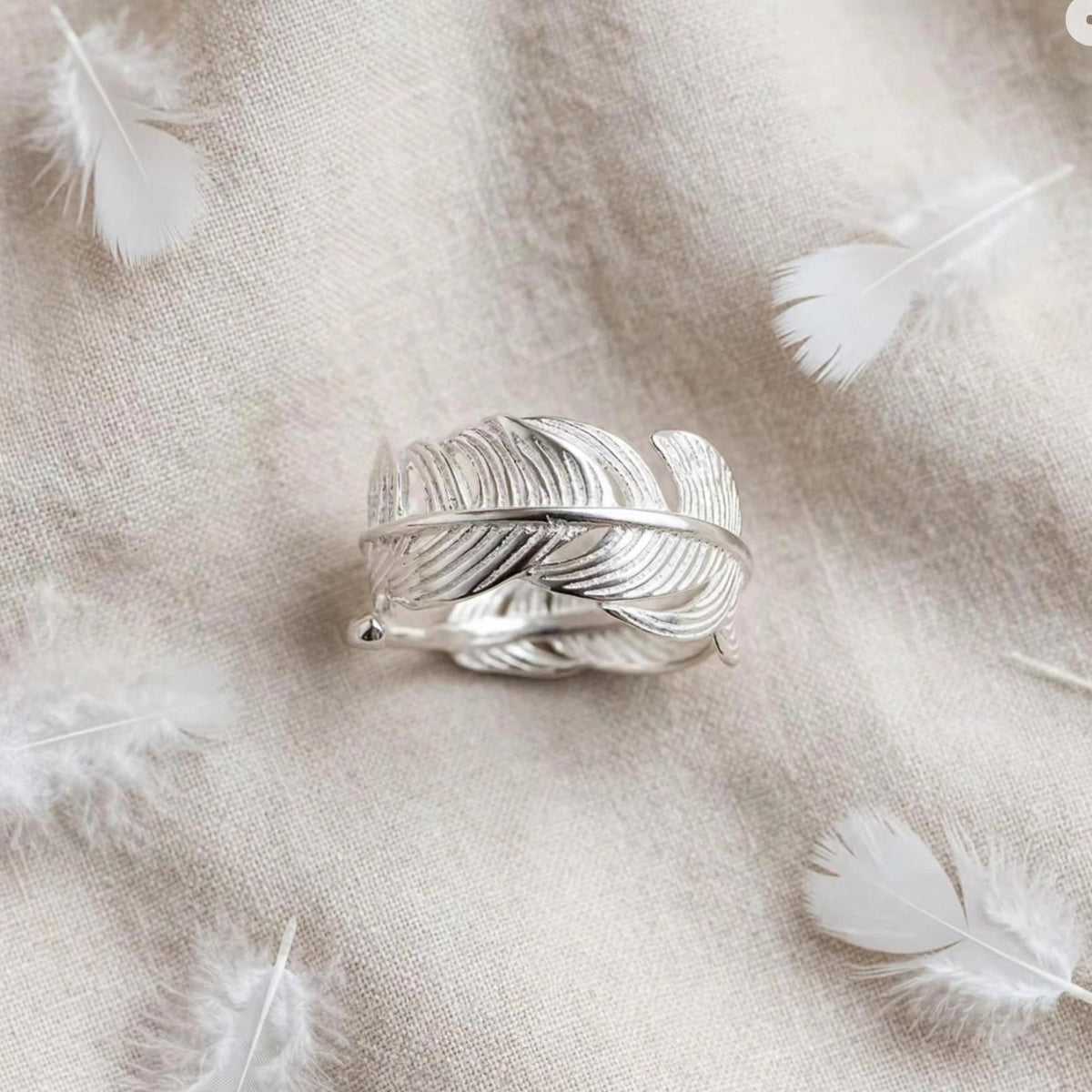 Delicate Lilli- Silber  Ring , 925 Silber, Silberring  | größenverstellbarer Damenring